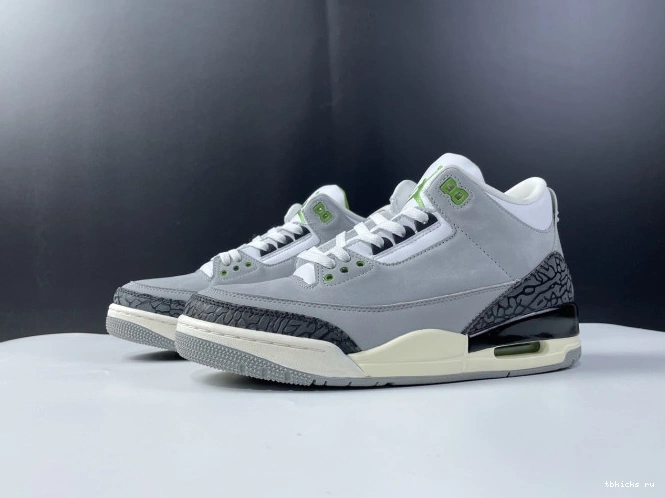 Rep TB Air Chlorophyll Jordan 136064-006 Retro 3 0818